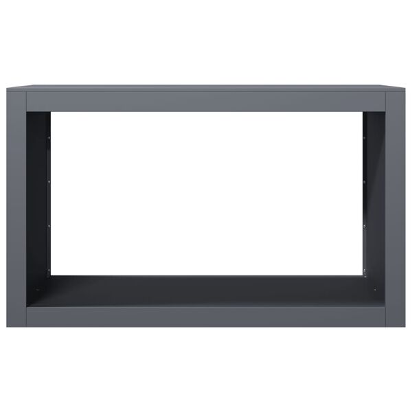 vidaXL Vedstativ antrasitt 100x40x60 cm st&aring;l