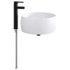 vidaXL Vaskeservant for bad Matt Svart 38,5 x 38,5 x 16 cm Metall