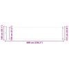 vidaXL Uttrekkbar sidemarkise 140x600 cm r&oslash;d