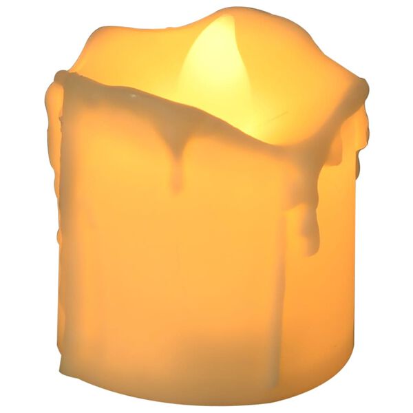 vidaXL Flammefrie elektriske telys LED lys 24 stk varm hvit