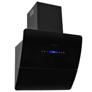 vidaXL Veggmontert kj&oslash;kkenvifte rustfritt st&aring;l 756 m&sup3;/h 60 cm svart