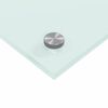 vidaXL Kjøkkenbakplate 2 pcs Hvit 90 x 40 cm herdet glass
