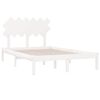 vidaXL Sengeramme hvit 120x200 cm heltre