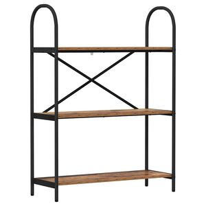 vidaXL Bokhylle 3 niv&aring;er 80 x 30 x 109 cm Konstruert tre Gammelt tre