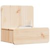 vidaXL Nattbord med skuff 2 pcs Brun 44 x 32,5 x 40 cm Heltre furu