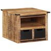 vidaXL Salongbord med skuffer 50x50x40 cm heltre mango