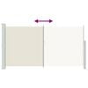 vidaXL Uttrekkbar sidemarkise 160x300 cm kremfarget