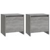 vidaXL Nattbord 2 stk gr&aring; sonoma 45x34x44,5 cm konstruert tre