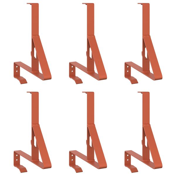 vidaXL Sn&oslash;beskyttelsesst&oslash;tte R&oslash;d 29,5 x 3 x 34,5 cm St&aring;l