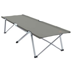 vidaXL Sammenleggbar camping seng Gr&aring; 194 x 62,5 x 42,5 cm