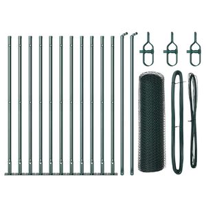 vidaXL Gjerdep&aring;le gr&oslash;nn 25 x 0,5 m (13 mm maske) St&aring;l