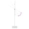 vidaXL Messe Utstillinger Hvit 26,5 x 26,5 x 127 cm St&aring;l