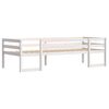 vidaXL Sengeramme for barn hvit 75x190 cm heltre furu