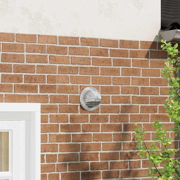 vidaXL Luftventildeksler 8 pcs s&oslash;lv 150 mm Rustfritt St&aring;l