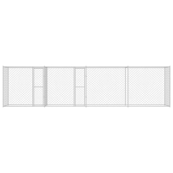 vidaXL Hundebur s&oslash;lv 800 x 200 x 200 cm Galvanisert St&aring;l