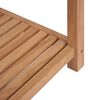 vidaXL Baderomshylle 4 etasjer heltre teak 42x42x165 cm