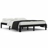 vidaXL Sengeramme svart heltre 150x200 cm King Size