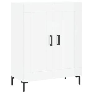 vidaXL Skjenk h&oslash;yglans hvit 69,5x34x90 cm konstruert tre