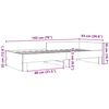 vidaXL Sengeramme uten madrass sonoma eik 90x190 cm konstruert tre