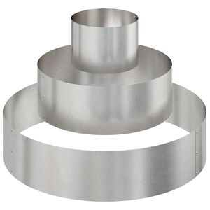 vidaXL Hageblomsterpotte s&oslash;lv 90 x 90 x 20 cm Rustfritt St&aring;l