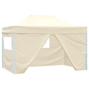 vidaXL Partytelt 291 x 431 x 315 cm Krem Oxford Stoff
