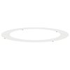 vidaXL passende for Flat Tre Ring Hvit &Oslash;90/120 cm St&aring;l