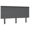 vidaXL Sengegavl gr&aring; 144x6x82,5 cm heltre furu