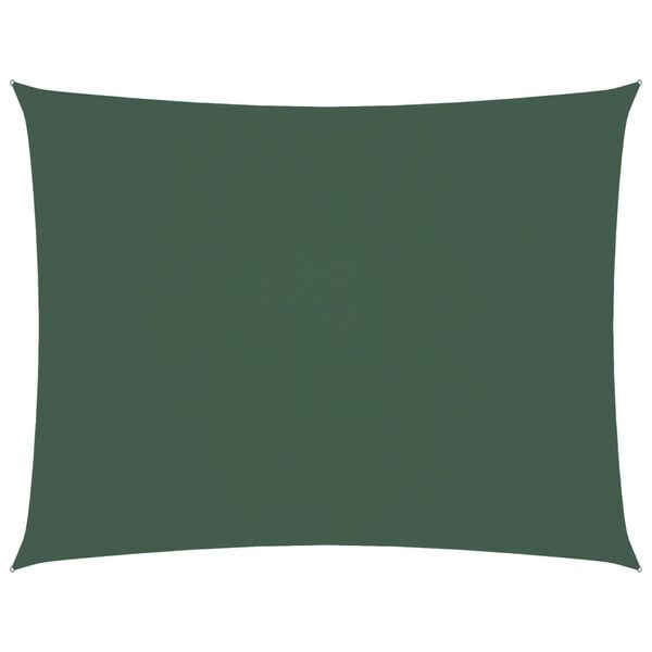 vidaXL Solseil oxfordstoff rektangul&aelig;r 3x4,5 m m&oslash;rkegr&oslash;nn