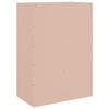 vidaXL Highboard rosa 67x39x95 cm stål