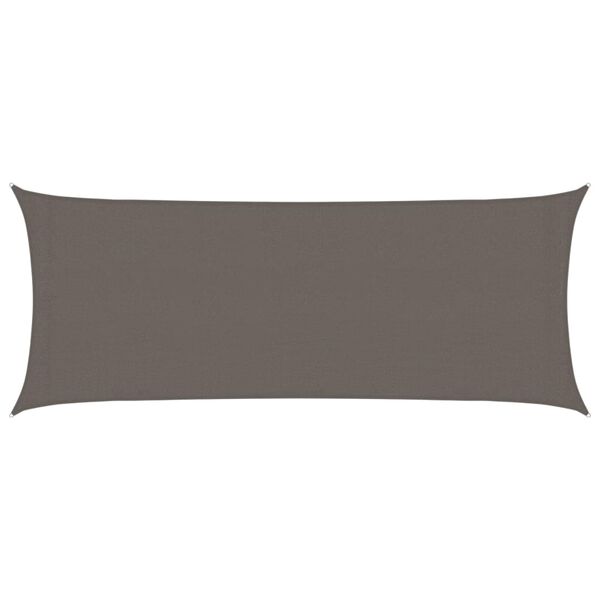 vidaXL Solseil 160 g/m&sup2; antrasitt 2x5 m HDPE