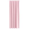 vidaXL Mørkleggende Gardiner med Ringer 2 pcs Babyrosa 245 x 140 cm