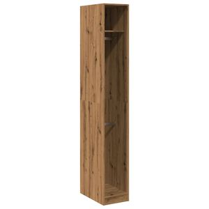 vidaXL Garderobe artisan eik 30x50x200 cm konstruert tre