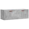 vidaXL Veggskap betonggr&aring; 100x36,5x35 cm konstruert tre