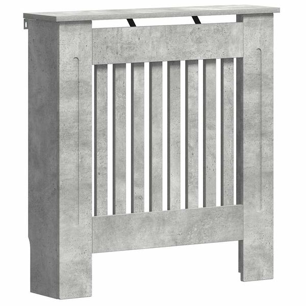 vidaXL Radiator Deksel Betonggr&aring; 78 x 19 x 81,5 cm Konstruert tre