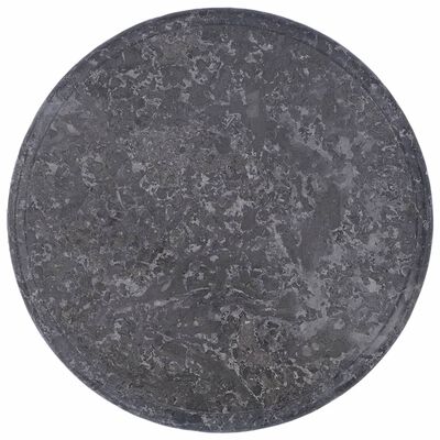 vidaXL Bordplate grå Ø40x2,5 cm marmor