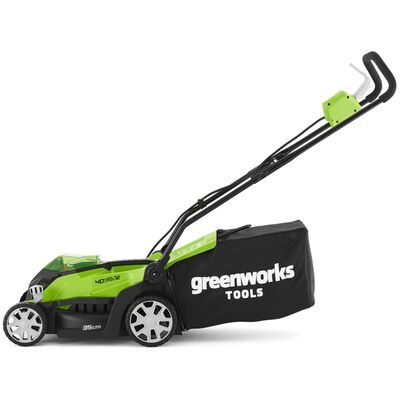 Greenworks Gressklipper med 2x40 V 2 Ah batteri G40LM35 2501907UC