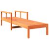 vidaXL Solseng voksbrun 199,5x62x55 cm heltre furu