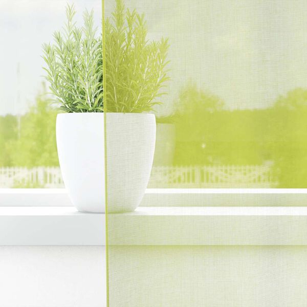 vidaXL Voilegardiner med fanetopp 2 stk eplegr&oslash;nn