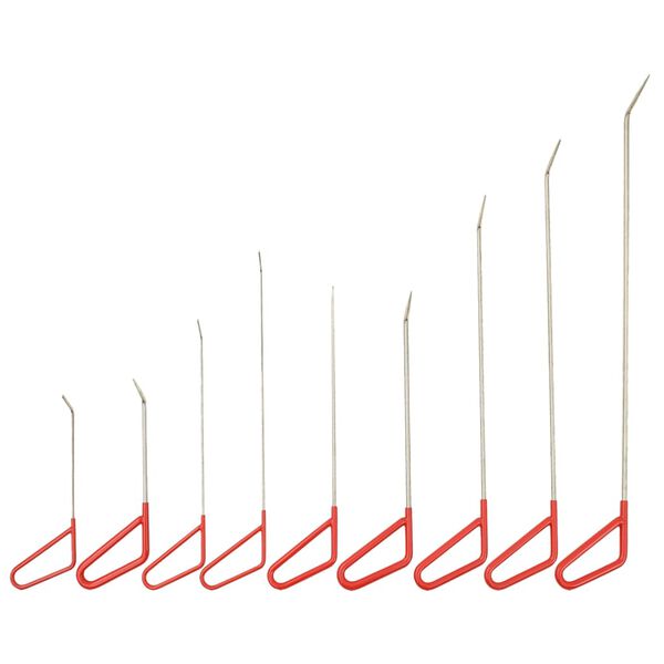 vidaXL Krokstenger til bulkreperasjon 9 stk rustfritt st&aring;l