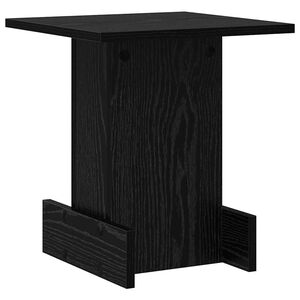 vidaXL Avlastningsbord Svart Eik 35,5 x 35 x 40 cm Konstruert tre