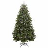 vidaXL Kunstig juletre med 300 LED gr&oslash;nn 270 cm PVC og metall