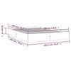 vidaXL Sengeramme heltre 200x200 cm