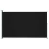 vidaXL Uttrekkbar sidemarkise 180x300 cm svart