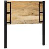 vidaXL sengegavl 100 cm heltre mango og jern