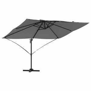 vidaXL Parasoll Antrasitt 351 x 250 x 260 cm Polyester og aluminium