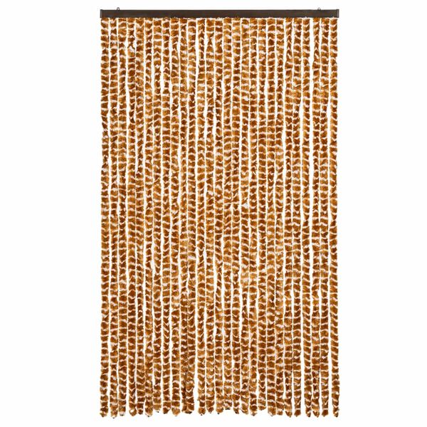 vidaXL Fluegardin oker og hvit 118x220 cm chenille