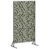 vidaXL Personvernsvegg 100 x 50 x 180 cm St&aring;l Olivengr&oslash;nn