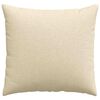 vidaXL Sofaputer 2 pcs Krem 50 x 50 cm stoff