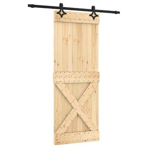vidaXL Skyved&oslash;r 80 x 210 cm Massiv Furu Tre (Ubehandlet)