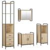 vidaXL Baderomsskapsett 4 stk. Sonoma eik 40 x 36 x 200,5 cm